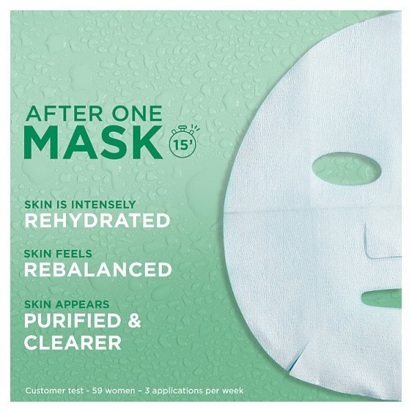 Garnier Moisture Bomb Green Tea & Hyaluronic Acid Rebalancing Mask