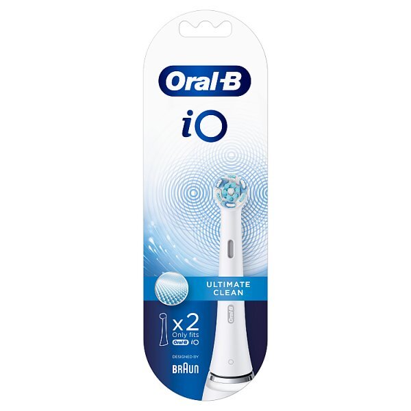 Oral-B iO Ultimate Clean White Toothbrush Heads 2 pack