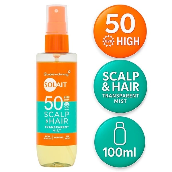 Solait Scalp and Hair Spray SPF50 100ml