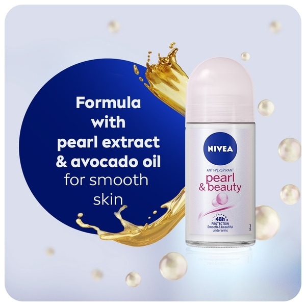 NIVEA Anti-Perspirant Deodorant Roll-On Pearl & Beauty 50ml