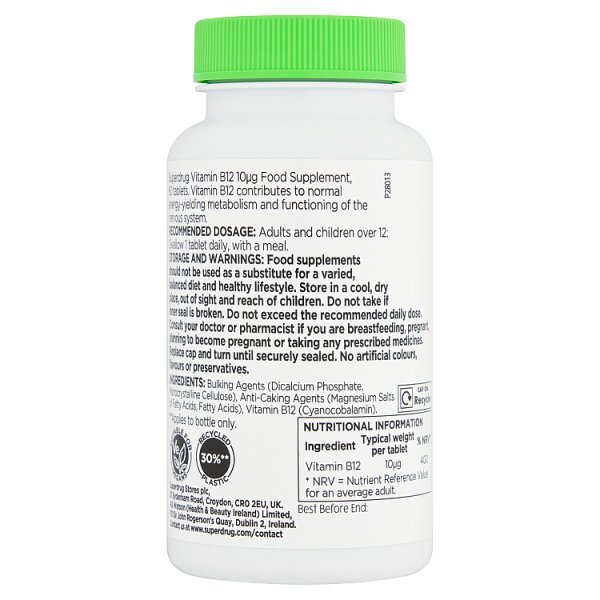 Superdrug Vitamin B12 10ug 60s