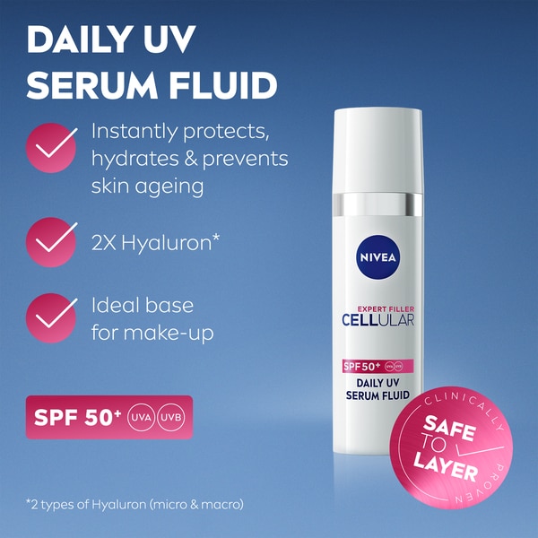 NIVEA Cellular Face Serum Fluid SPF50 30ml