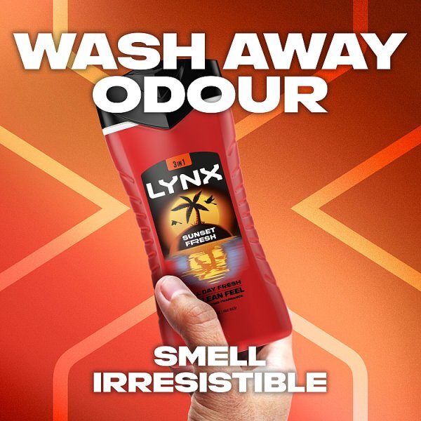 Lynx Sunset Fresh 3-in-1 Body Wash 500 ml