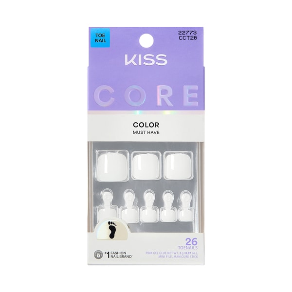 Kiss Impress Toenails - Blanc Chic