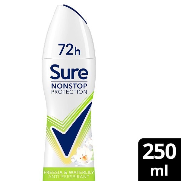 Sure Women Nonstop Freesia & Waterlily 72hr Deodorant Spray 250ml Fifa World cup Limited Edition