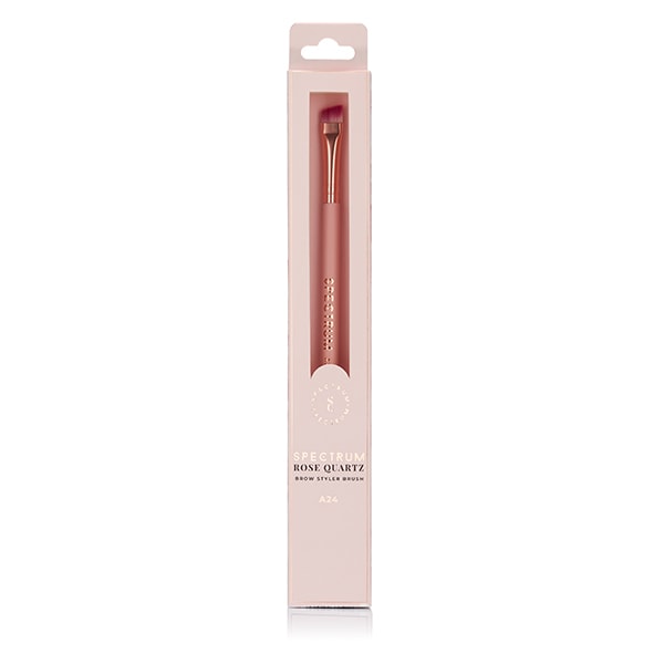 Spectrum Rose Quartz A24 double ended brow styling brush