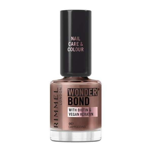 Rimmel Wonder'Bond Care + Colour Nail Polish 007 Cappuccino