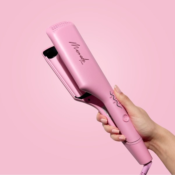 Mermade Hair Double Waver Pink - Dreamy, Medium-Sized Waves