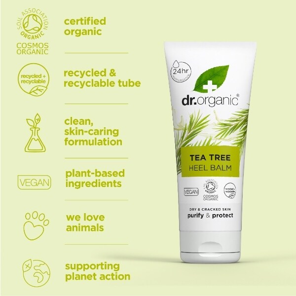 Dr Organic Tea Tree Heel Balm 100Ml