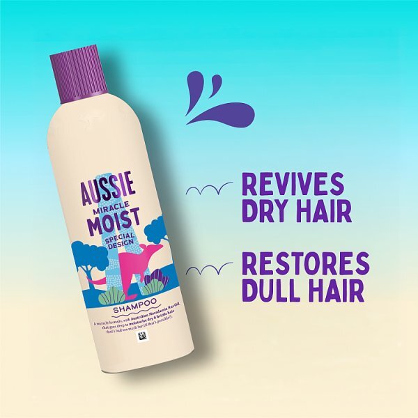 Aussie Miracle Moist Shampoo 300Ml Moisture Quenching