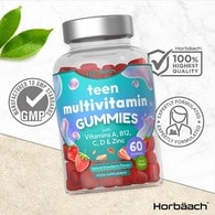 Teen Multi Vegan Gummies B Vits, Vit A, C & D, Biotin, Zinc 