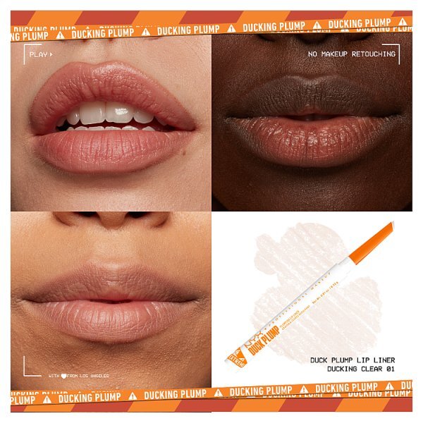 NYX Professional Makeup Duck Plump Plumping Lip Liner Ducking Clear
