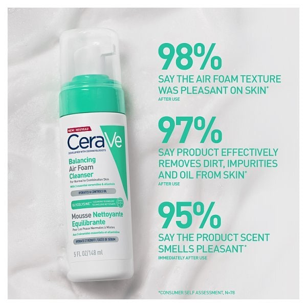 CeraVe Balancing Air Foam Foaming Facial Cleanser 148ml