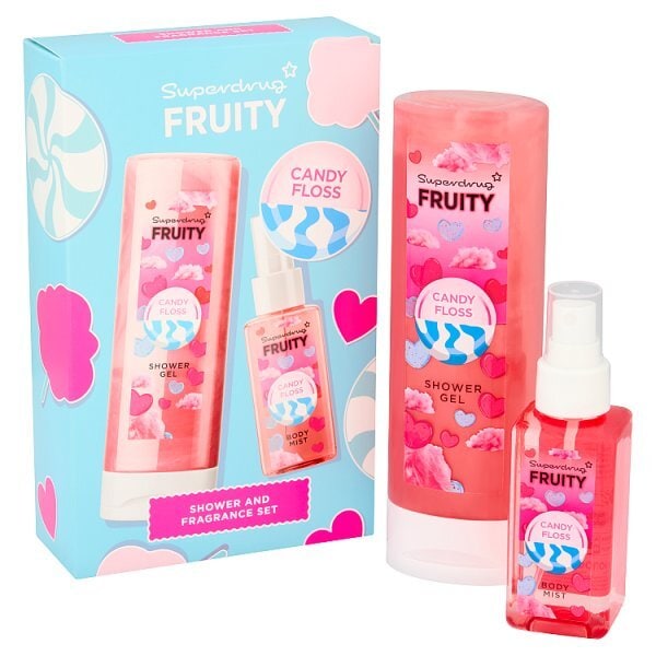 Superdrug Fruity Candyfloss Shower Gel & Body Mist Gift Set