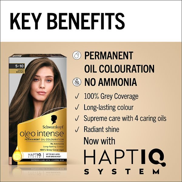 Schwarzkopf Oleo Intense Light Brown Permanent Hair Dye