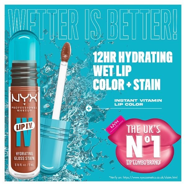 NYX Professional Makeup Lip IV Hydrating Gloss and Lip Stain