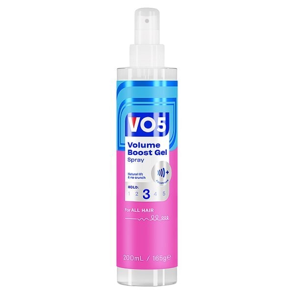 Vo5 Volume Boost Gel Spray for all-day hold 200ml
