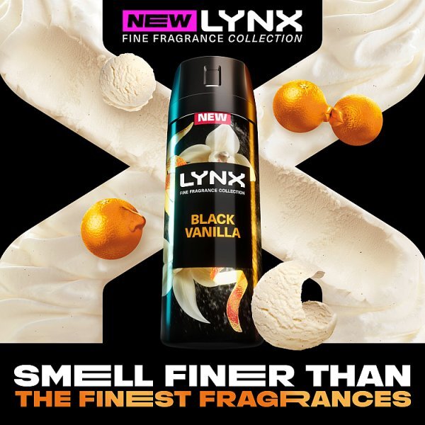 Lynx Fine Fragrance Collection Black Vanilla Premium Body Spray 150 ml