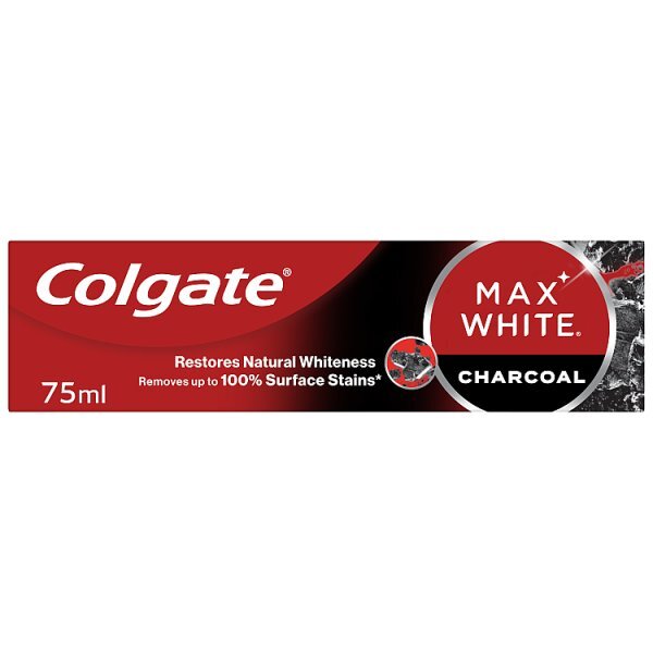 Colgate Max White Charcoal Whitening Toothpaste 75ml