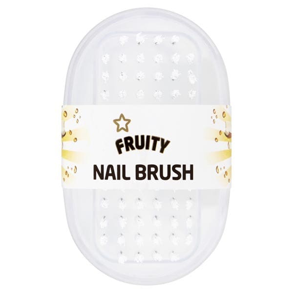 Superdrug Fruity Plastic Nail Brush Clear