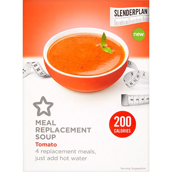 Superdrug Slenderplan Tomato Soup Meal Replacement 4x55g