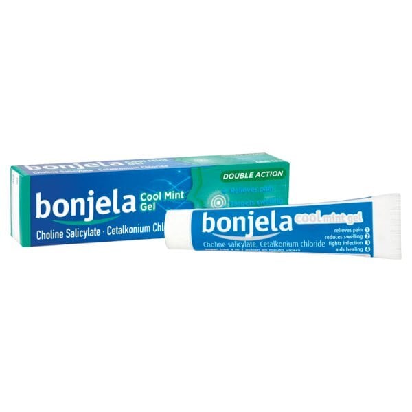 Bonjela Adult Mouth Ulcer Pain Relief Cool Mint Gel 15g