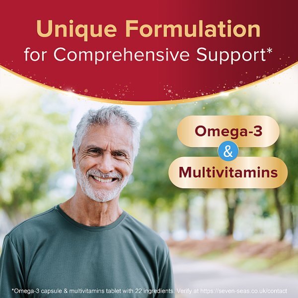 Seven Seas Omega 3 & Multivitamins Man 50+ Duo