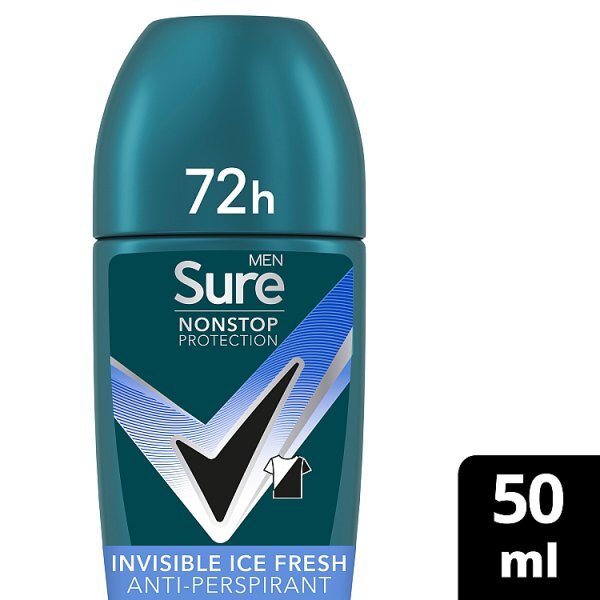 Sure Men Nonstop Invisible Ice Fresh Anti-Perspirant Roll On 50 ml