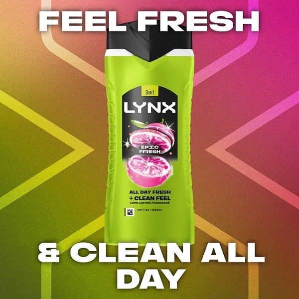 Lynx Epic Fresh 3-in-1 Body Wash Shower Gel 500 ml