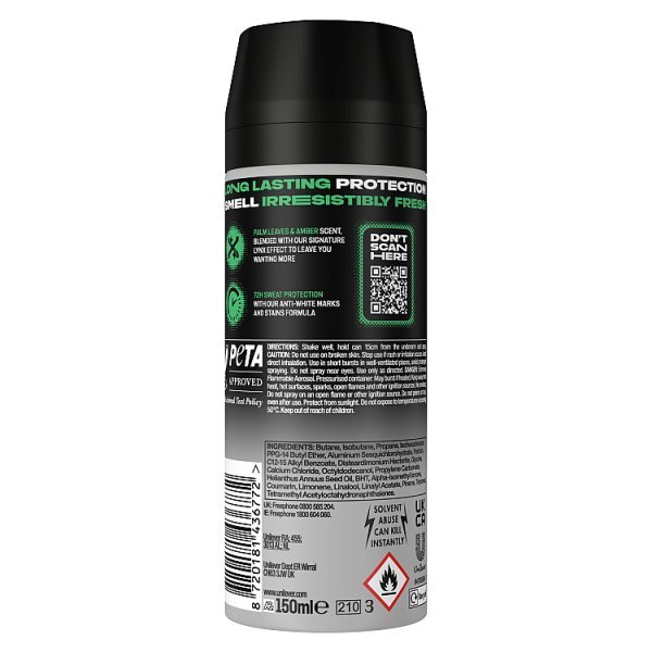 Lynx Jungle Fresh Anti-Perspirant Deodorant Aerosol 150 ml