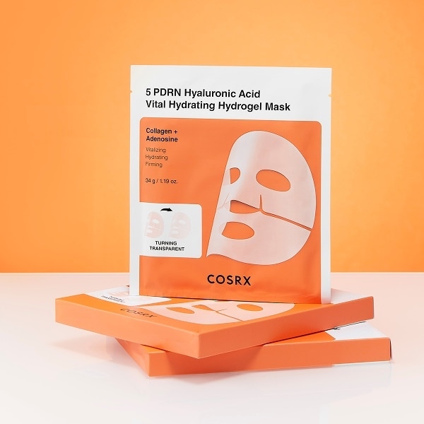 Cosrx 5 Pdrn Hyaluronic Acid Vital Hydrating Hydrogel Masks 3pk