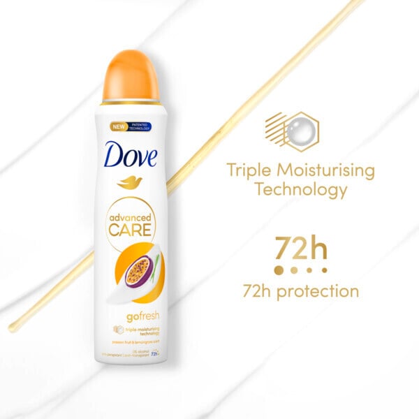 Dove Advanced Antiperspirant Deodorant Passion Fruit 200ml