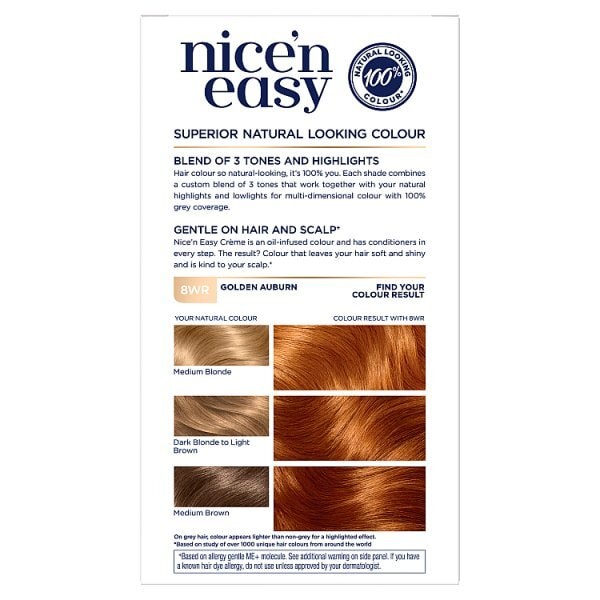 Clairol Nice'n Easy Hair Dye 8WR Golden Auburn