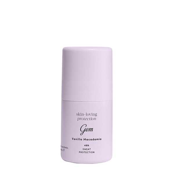 Gem Skin-Loving Roll On Deodorant: Vanilla Macadamia 50ml