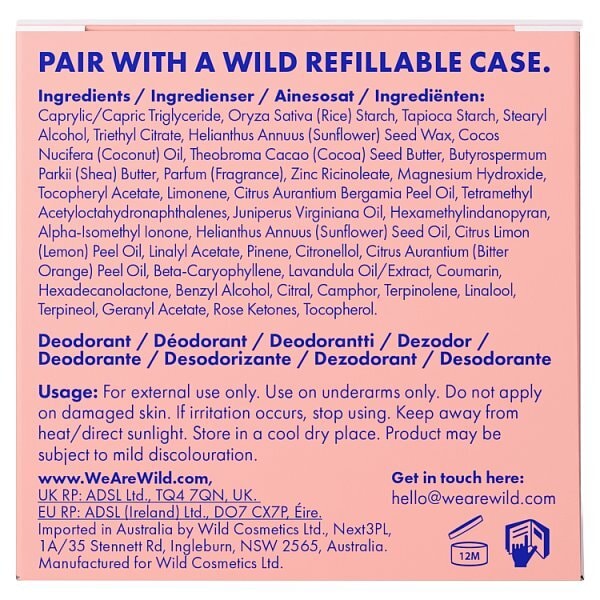 Wild Cotton & Sea Salt Sensitive Deodorant Refill 40g