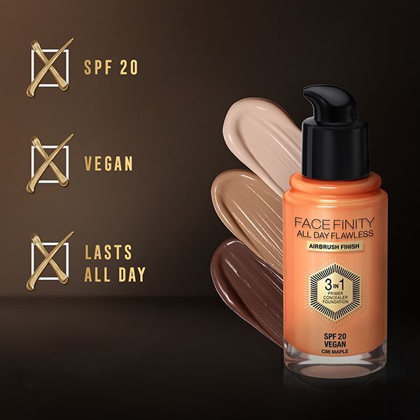 Max Factor Facefinity 3in1  Flawless Foundation 86 Maple