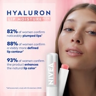 NIVEA Hyaluron Moisture Sheer Rosé Lip Balm, 4.8G