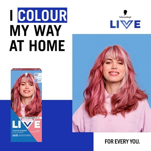 Schwarzkopf LIVE 025 Dusty Rose Semi-Permanent Hair Dye