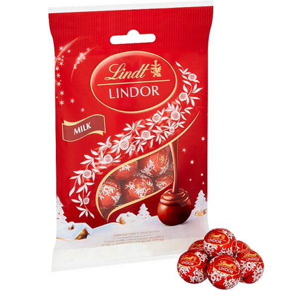 Lindt Lindor Mini Milk Chocolate Truffles 80g