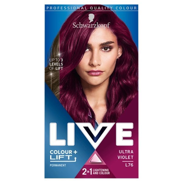 LIVE Colour + Lift Permanent Purple Hair Dye Ultra Violet