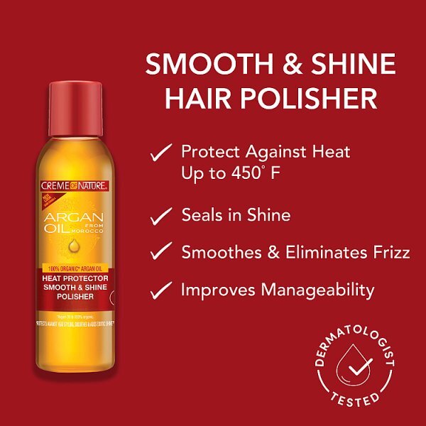 Creme of Nature Argan Oil Heat Protector Smooth & Shine Polisher 118ml