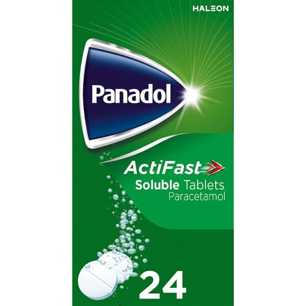 Panadol ActiFast Soluble Pain Relief Tablets 500mg 24s
