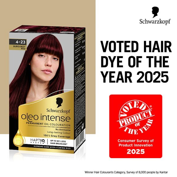 Schwarzkopf Oleo Intense Burgundy Red Permanent Hair Dye