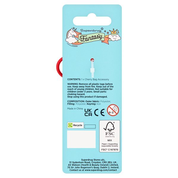 Superdrug Fantasy Cherry Keychain