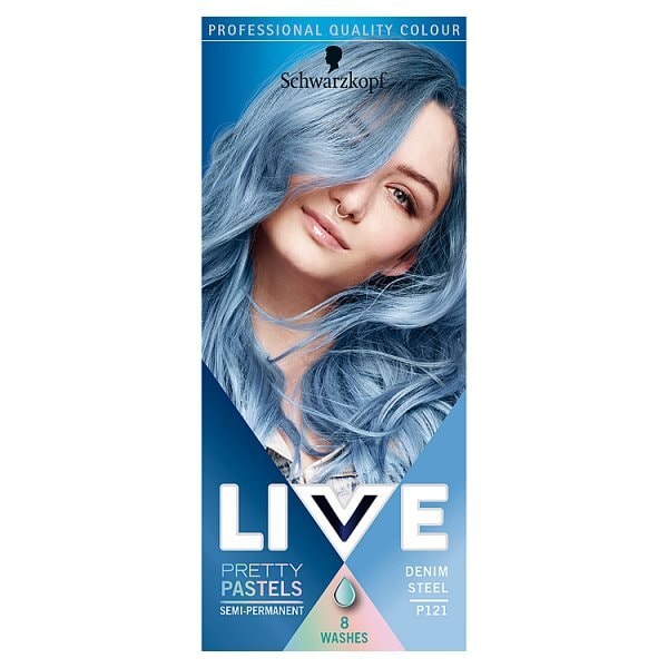 LIVE Pretty Pastels Semi-permanent Blue Hair Dye Denim Steel