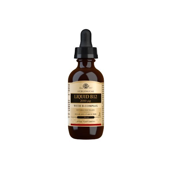 DNR Solgar - Sublingual Liquid B12 2000 g With B-Complex