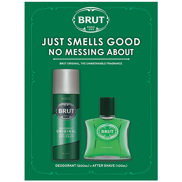 Brut Original Aftershave & Deodorant Men's Christmas Gift Set