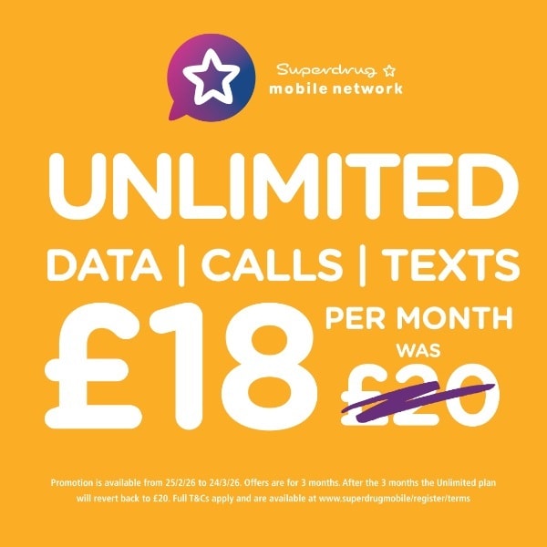 Superdrug Mobile SIM card