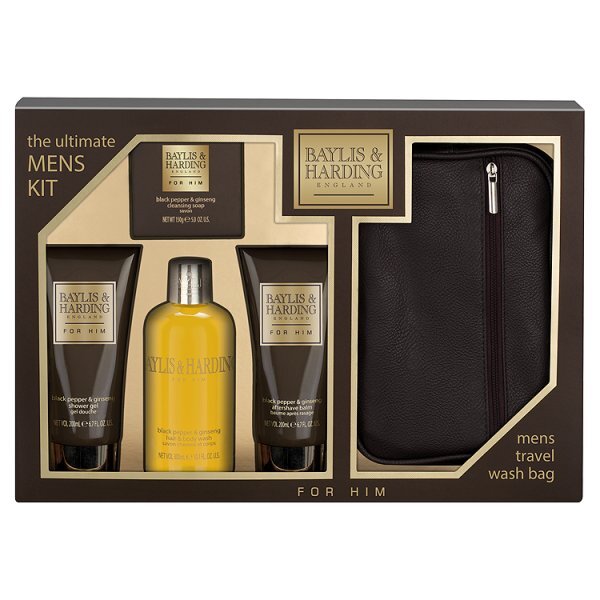 Baylis & Harding Men's Black Pepper & Ginseng Tray Set