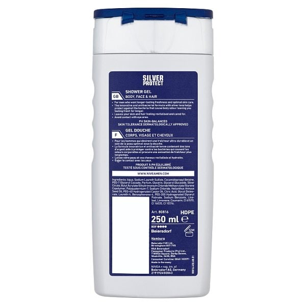NIVEA MEN Silver Protect Shower Gel 250ml